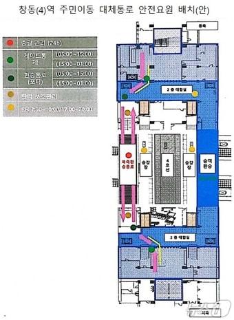 본문 이미지 - 창동역 대체통로 운영  사진