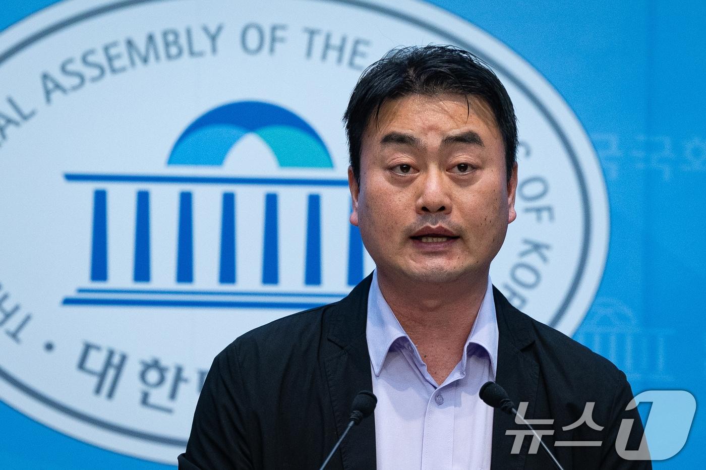 본문 이미지 - 홍성규 진보당 경기도지사 후보.ⓒ 뉴스1 유승관 기자