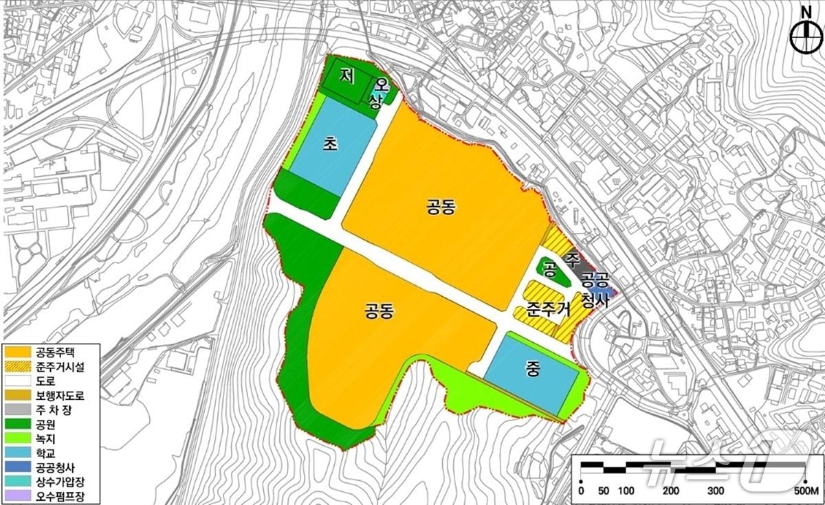 본문 이미지 - 쌍령지구 도시개발사업 구역도.(광주시 제공)