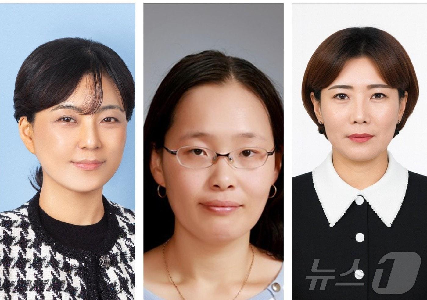 2025 대한민국 수학교육상을 수상한 광주 중등 수학교사들. 왼쪽부터 월계중 김은실, 창의융합교육원 김윤미, 우산중 장미라.(광주교육청 제공. 재배포 및 DB 금지) 2025.12.15/뉴스1