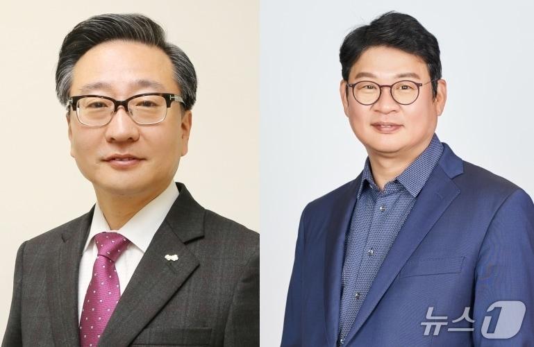 본문 이미지 - 대한병원협회가 제정한 '제1회 미래한국의료대상'의 수상자인 권정택 중앙대학교병원장, 유인상 인봉의료재단 의료원장.(대한병원협회 제공)