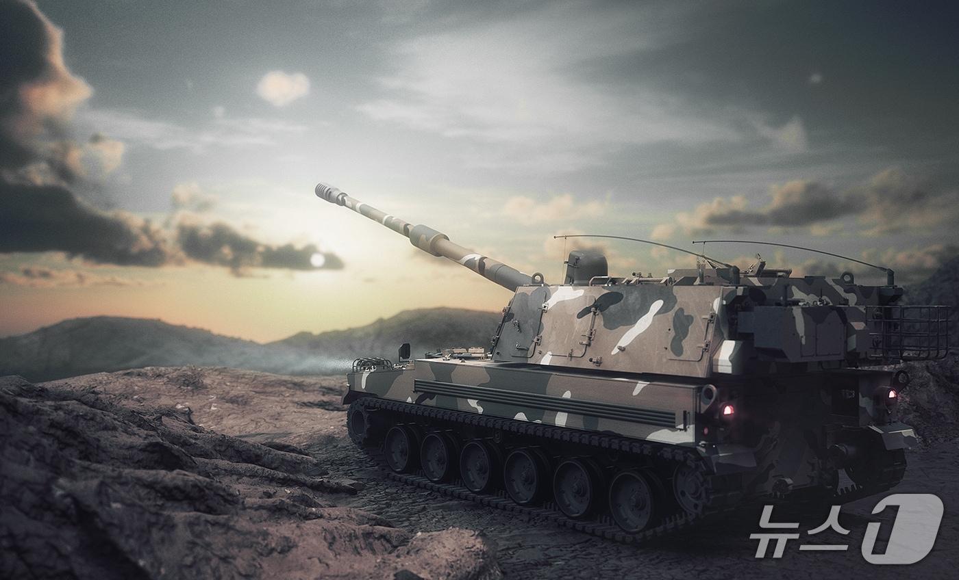  한화에어로스페이스의 K9 자주포.(한화에어로스페이스 제공)