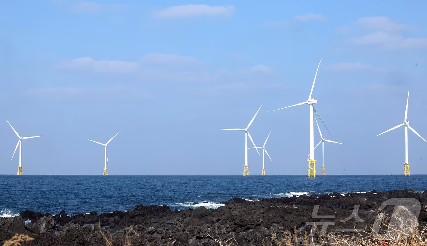 제주 한림해상풍력발전.&#40;한전 제공, 재배포 및 DB 금지&#41;/뉴스1