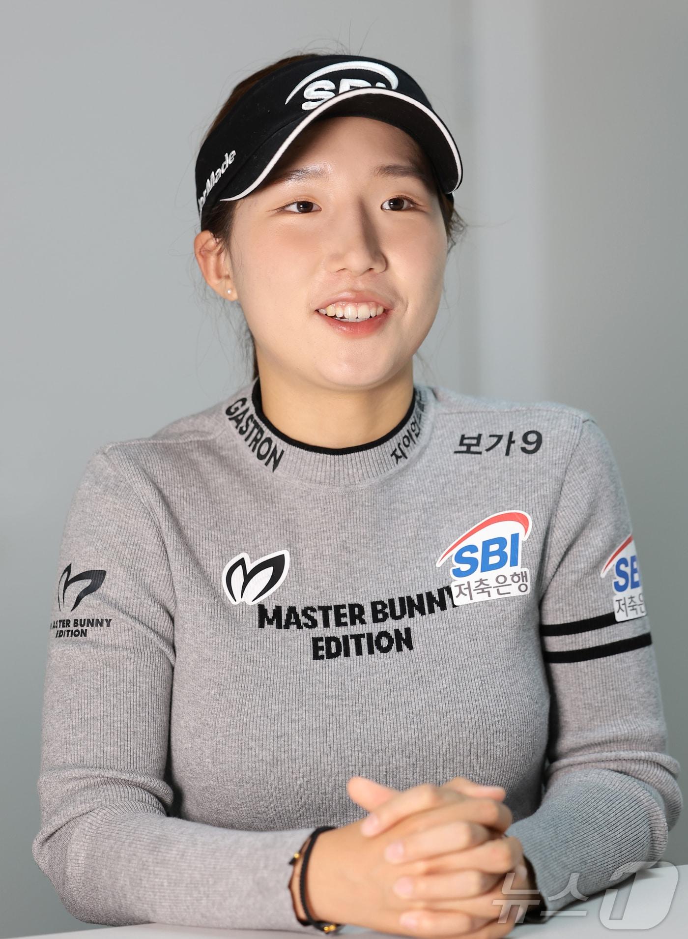 본문 이미지 - LPGA 투어 입성을 앞둔 이동은이 15일 서울 서초구 지애드스포츠에서 뉴스1과 인터뷰를 하고 있다. ⓒ News1 권현진 기자