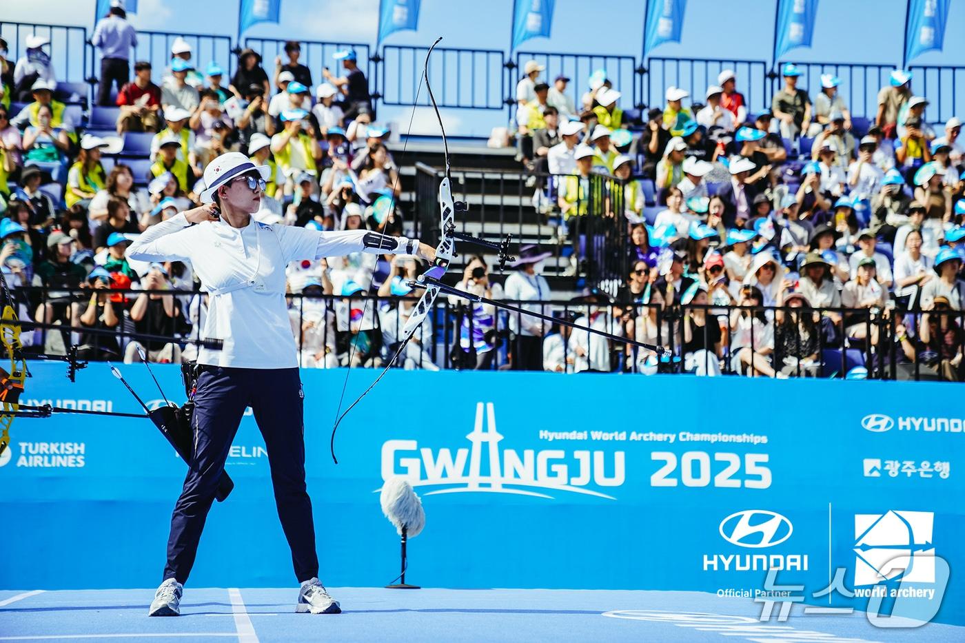  현대차가 후원하고 있는 세계양궁연맹 주관 경기 장면.(현대차 제공)