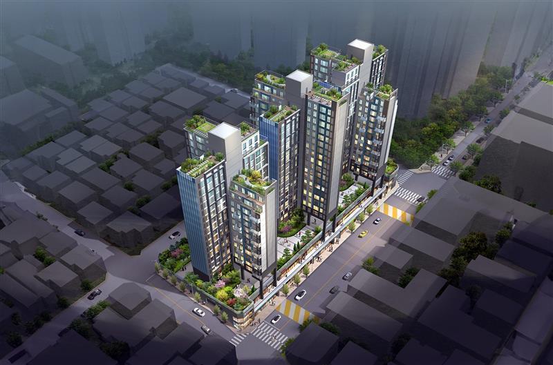 본문 이미지 -  방배동977 가로주택정비사업 조감도.(동부건설 제공)/뉴스1 ⓒ News1 