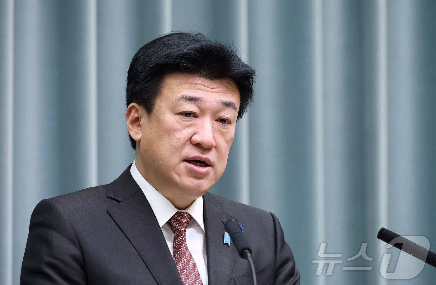 기하라 미노루 일본 관방장관. 2025.12.08 ⓒ AFP=뉴스1 ⓒ News1 김지완 기자