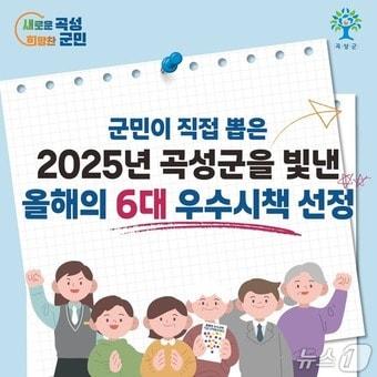 본문 이미지 - 2025년 곡성군을 빛낸 올해의 6대 우수 시책 선정 