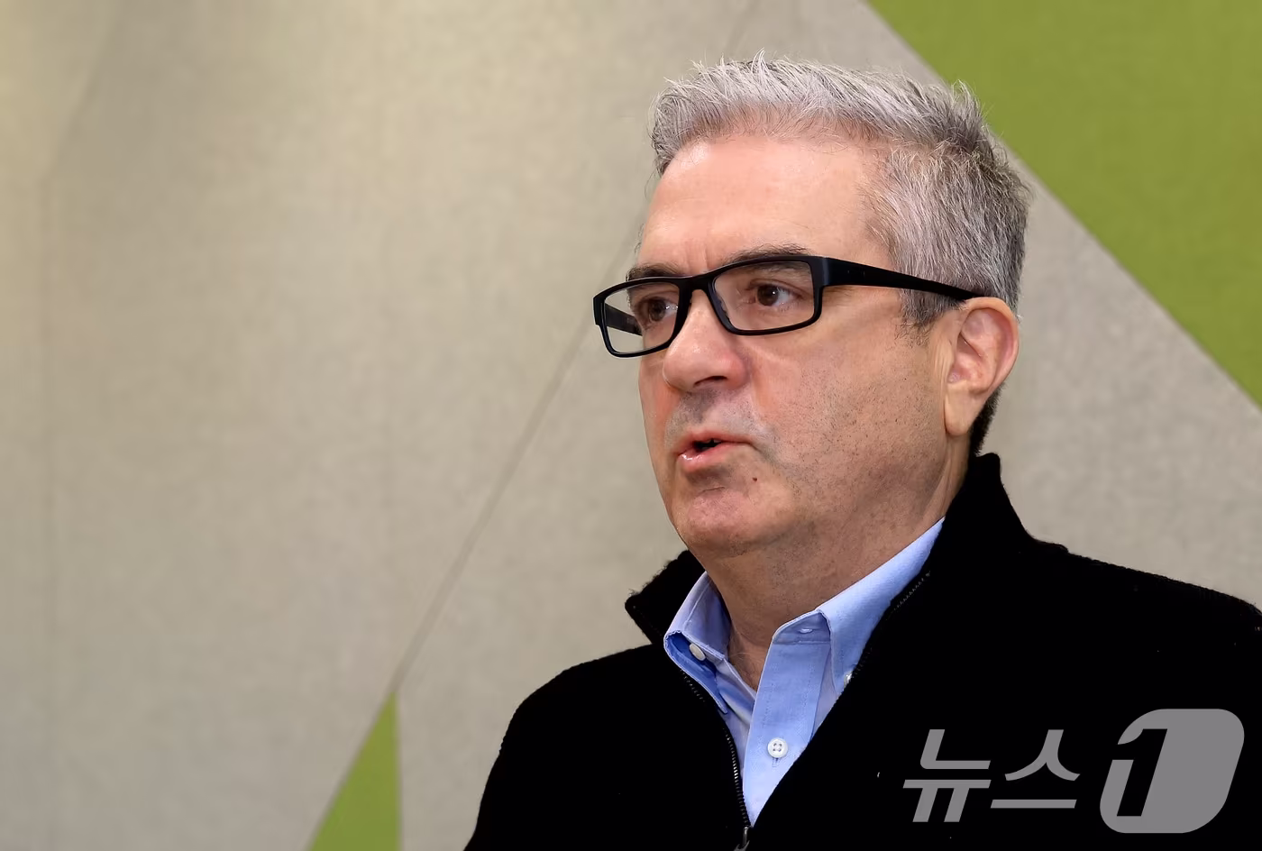 패트릭 스토리 비자코리아 지사장이 서울 중구 미래에셋 센터원 빌딩에서 뉴스1과 인터뷰를 하고 있다. ⓒ News1 이호윤 기자