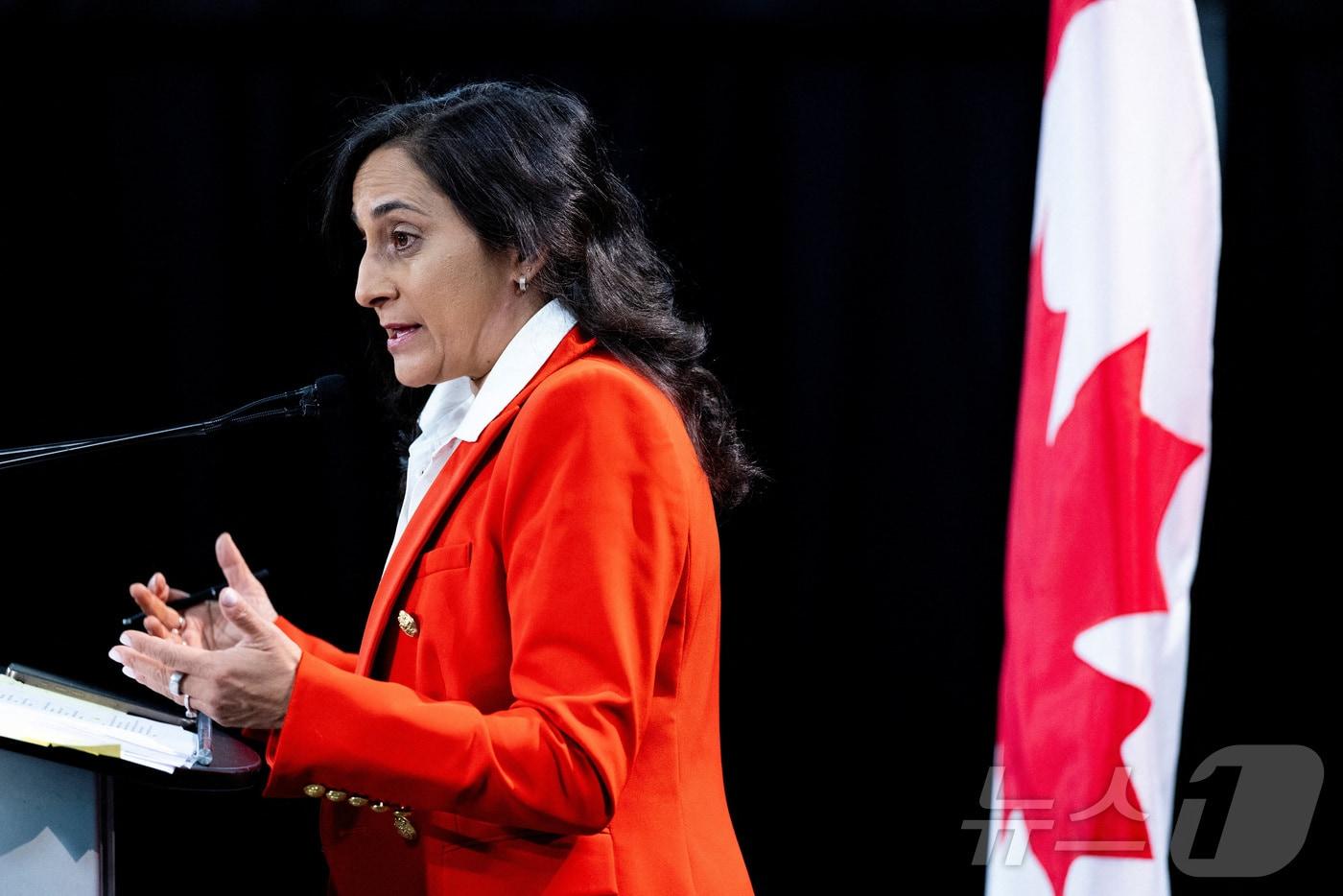 아니타 아난드 캐나다 외교장관. 2025.11.12 ⓒ 로이터=뉴스1