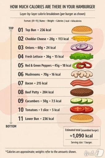 버거 칼로리(오픈AI 제공)