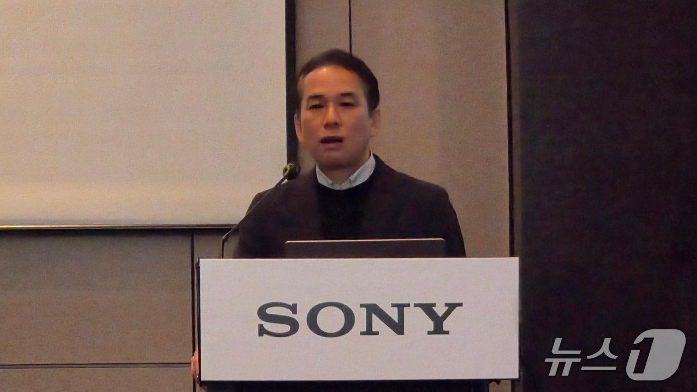 키타지마 유키히로 소니코리아 대표가 서울 영등포구 콘래드호텔 서울에서 열린 기자간담회에서 발언하고 있다. 2025.12.17 뉴스1 ⓒ News1 김민석 기자