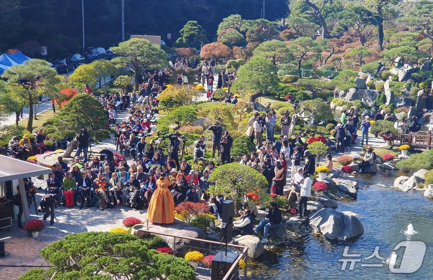 충북 진천군이 도 숲가꾸기 사업 평가에서 1위를 차지했다. 사진은 아트포레수목원서 열린 산림치유 음악회.(진천군 제공, 재판매 및 DB금지)/뉴스1