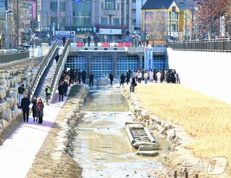 본문 이미지 - 굴포천 생태하천 복원사업 현장 (인천시 제공.재판매 및 DB금지)