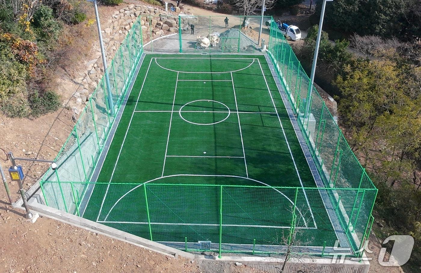 부산 부산진구 황령산레포츠공원 풋살장.(부산진구 제공. 재판매 및 DB 금지)