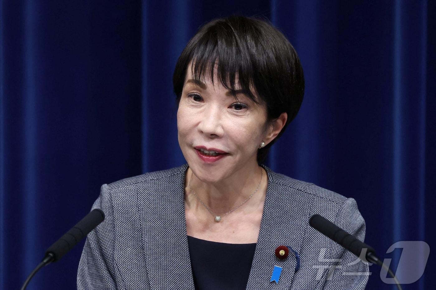 기자회견하는 다카이치 사나에 일본 총리. 2025.12.17 ⓒ 로이터=뉴스1 ⓒ News1 이지예 객원기자