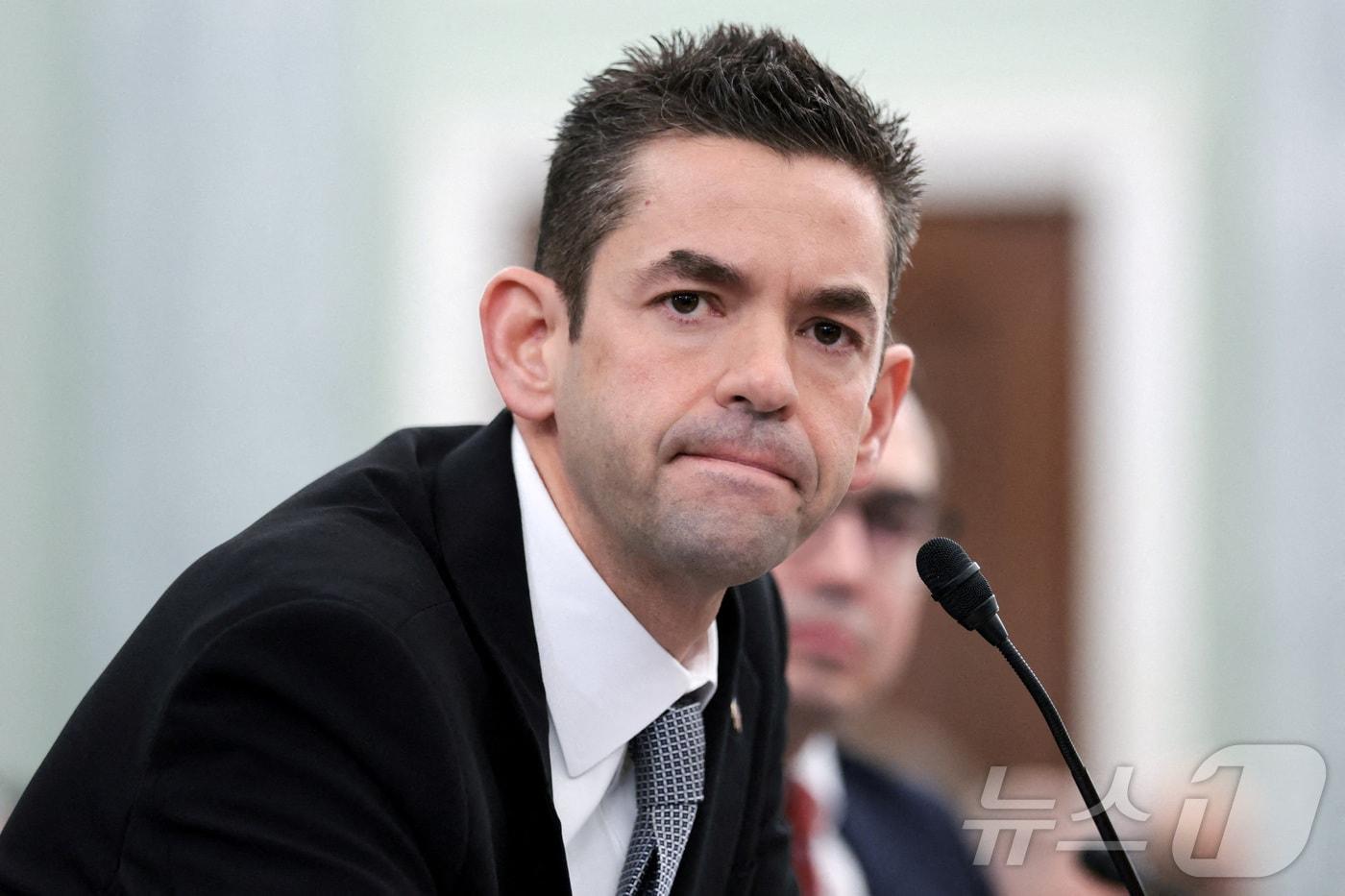 재러드 아이작먼 미 항공우주국(NASA) 국장 후보가 지난 3일 워싱턴DC 의사당에서 상원 청문회에 출석해 의원들의 질문에 답변하고 있다. 2025.12.3 ⓒ 로이터=뉴스1 ⓒ News1 강민경 기자