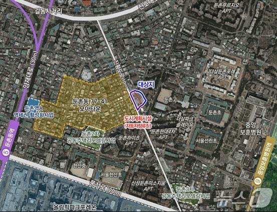 본문 이미지 -  둔촌동 옛 버스 차고지 일대 모습 (서울시 제공) 뉴스1 ⓒNews1