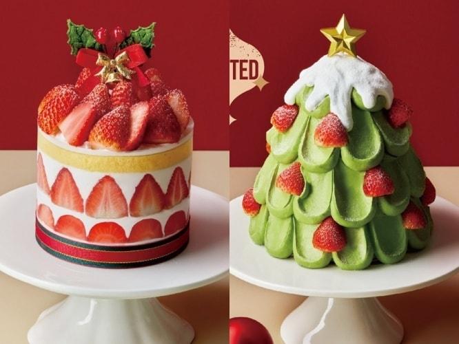 본문 이미지 - 윈터베리 화이트가든 R(왼쪽)과 스노우 위시 트리 케이크(프랑제리 제공)