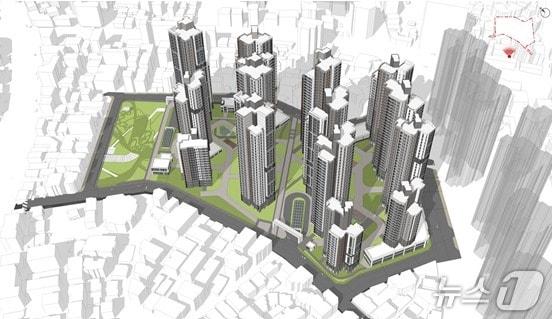 본문 이미지 -  은평구 구산동 일대 예상 조감도 (서울시 제공) 뉴스1 ⓒ News1