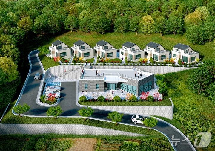 본문 이미지 - 청년마을 공유주거 '살아BOEUN' 단지 조감도 (보은군 제공. 재판매 및 DB금지) /뉴스1