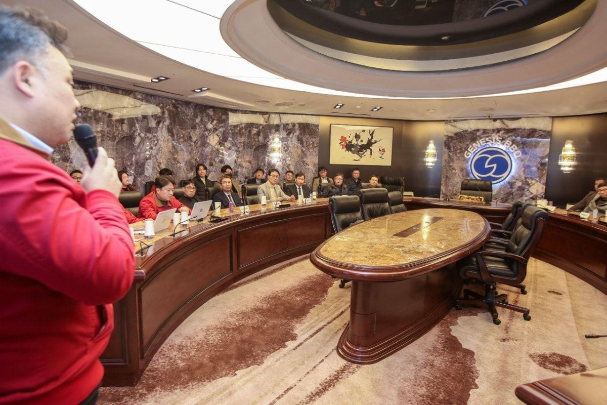 본문 이미지 - 제너시스BBQ 그룹이 지난 18일 서울 송파구에 위치한 본사에서 협력사 간담회를 개최했다.(제너시스BBQ 제공)