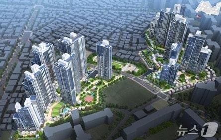 본문 이미지 -  서대문구 가재울7구역 일대 조감도 (서울시 제공) 뉴스1ⓒ news1