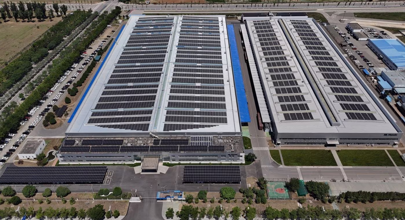 HL만도 중국 베이징 공장에 설치된 태양광 설비(자료사진. HL만도 제공). 2025.12.19.