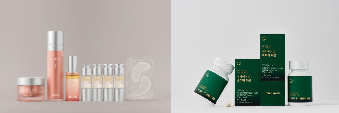 '셀루닉 엔케이 액티베이터'(왼쪽), '세라메이트 엔케이 세븐'(오른쪽) (세라젬 제공. 재판매 및 DB금지)