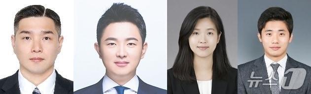 본문 이미지 - 고위공직자범죄수사처는 검사 4명을 신규 임용해 지난 2021년 출범 이후 처음으로 검사정원 25명을 모두 채웠다고 19일 밝혔다. 사진은 오는 22일부터 공수처 검사로 근무하는 노홍섭 경감(왼쪽부터), 김준환 변호사, 정수진 공수처 수사관, 이재영 변호사. 2025.12.19./ⓒ 뉴스1(고위공직자범죄수사처 제공)