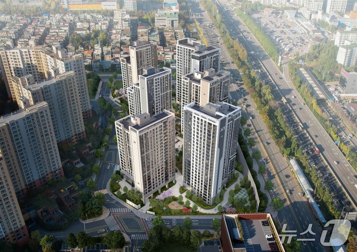 본문 이미지 - '수지자이 에디시온' 조감도 (GS건설 제공) 뉴스1ⓒ news1