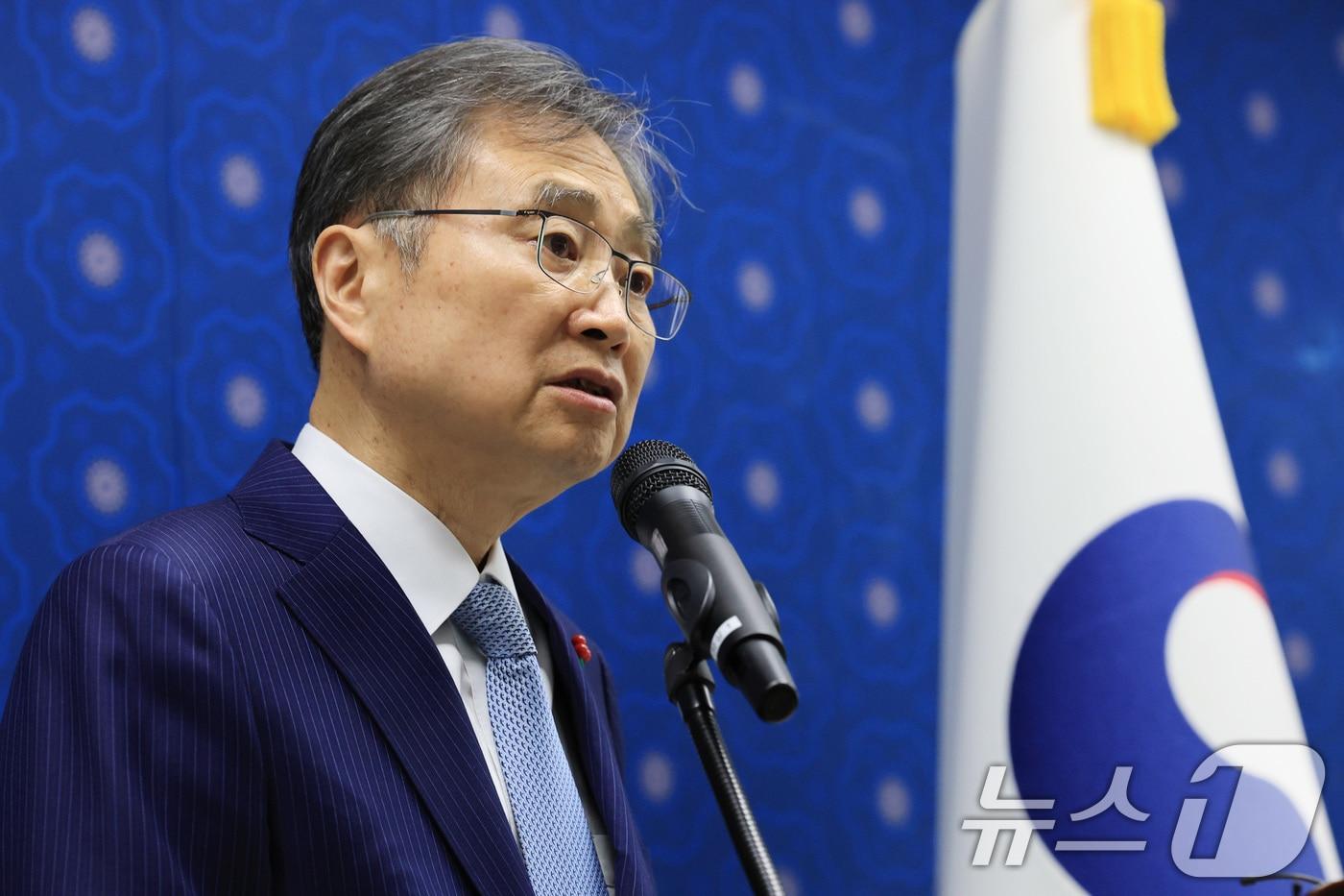 조현 외교부 장관이 19일 서울 종로구 외교부 청사에서 업무보고 사후 브리핑을 하고 있다. 2025.12.19/뉴스1 ⓒ News1 임세영 기자