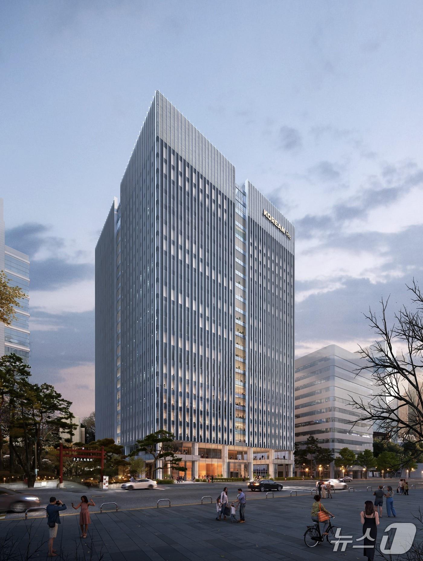 본문 이미지 - 코리안리 신사옥 투시도/사진제공=코리안리