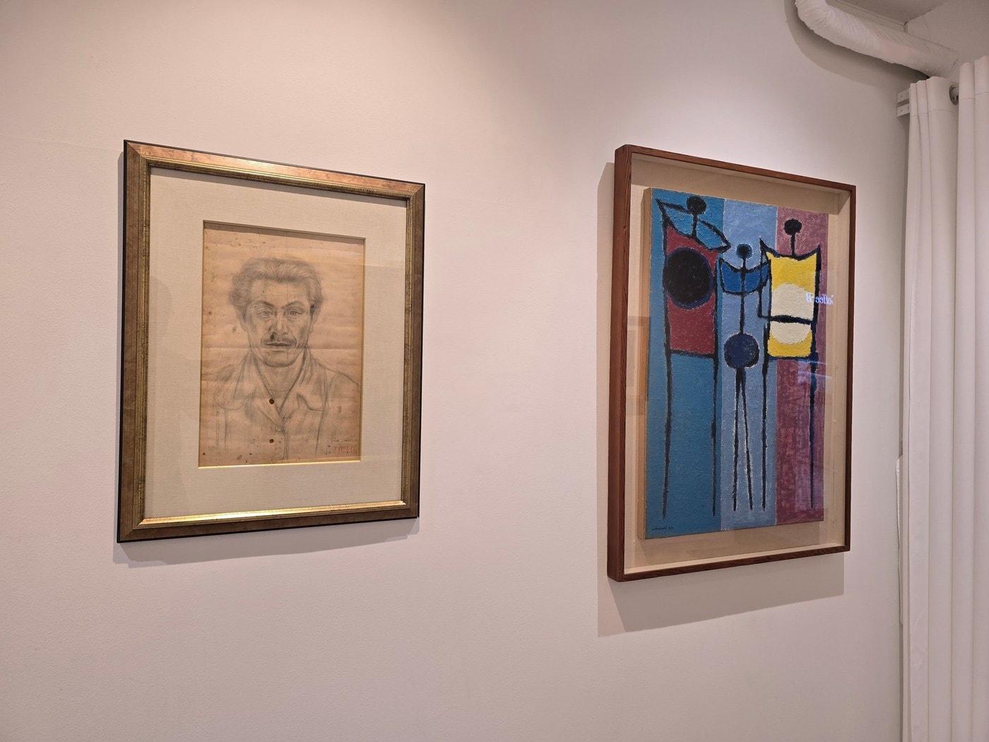 본문 이미지 - '얼굴, 시대를 비추다'전 전시 전경 (새결화랑 제공)