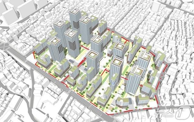본문 이미지 -  강북구 수유동 392-9번지 일대 모아타운 대상지 &#40;서울시 제공&#41; 뉴스1 ⓒ News1 