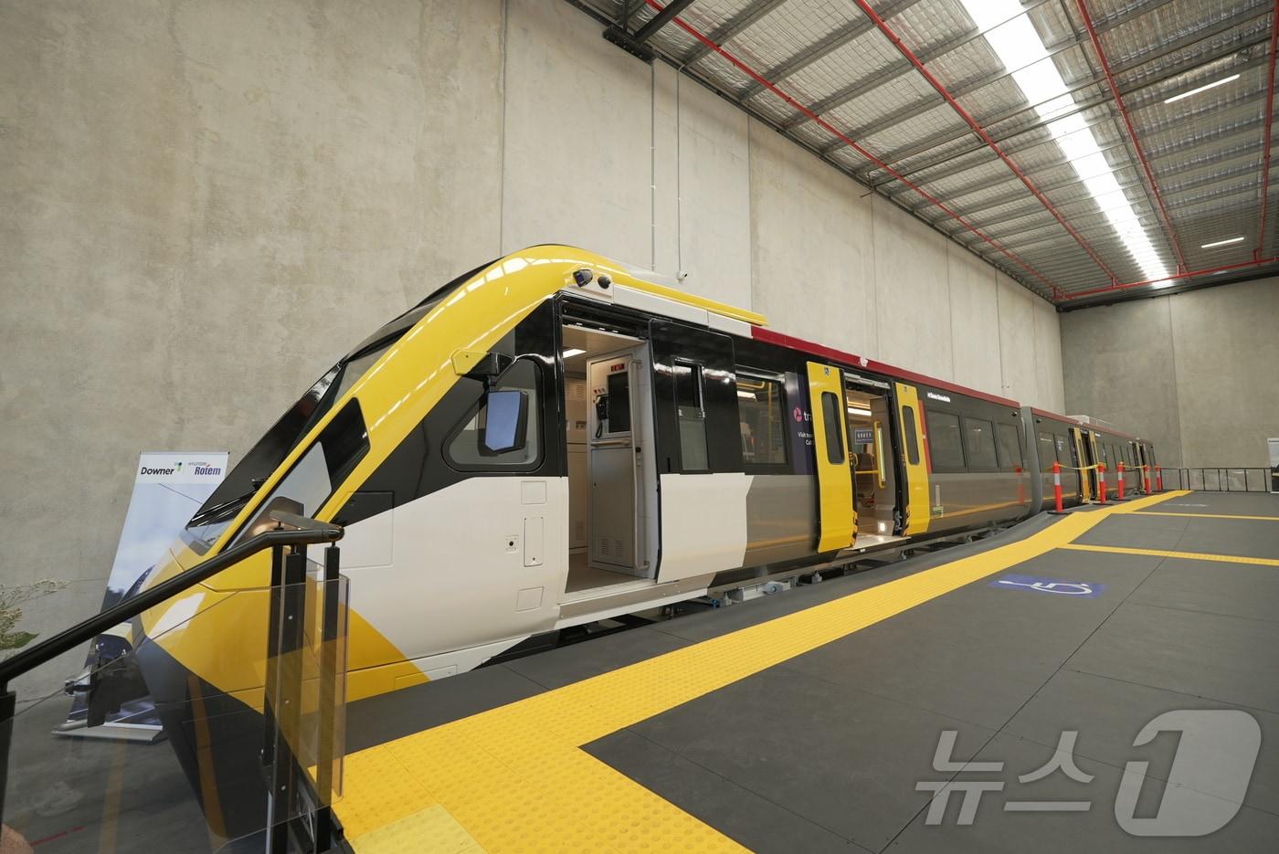 지난달 25일 호주 브리즈번에 위치한 현대로템의 QTMP 목업 전시 현장&#40;현대로템 제공&#41; 2025.12.2/뉴스1 ⓒ News1 박종홍 기자