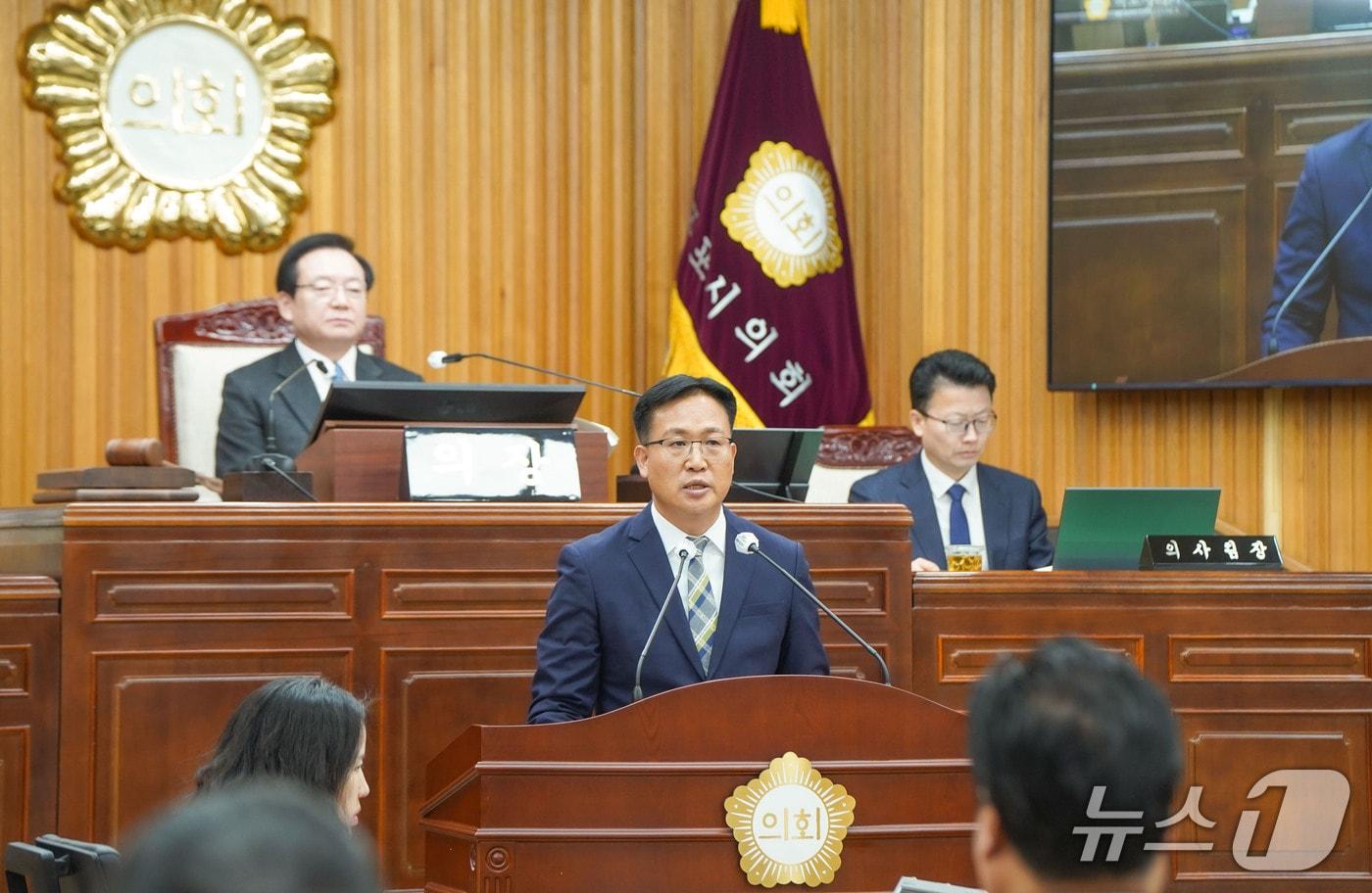 조석훈 목포시장 권한대행 시정연설.&#40;목포시 제공. 재판매 및 DB금지&#41; 2025.12.2/뉴스1