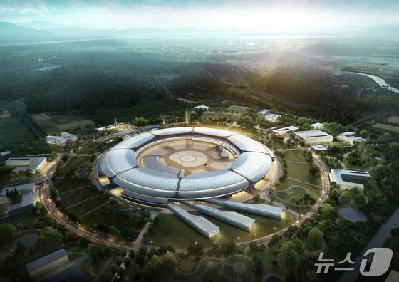 본문 이미지 - 충북 오창 다목적방사광가속기 조감도./뉴스1