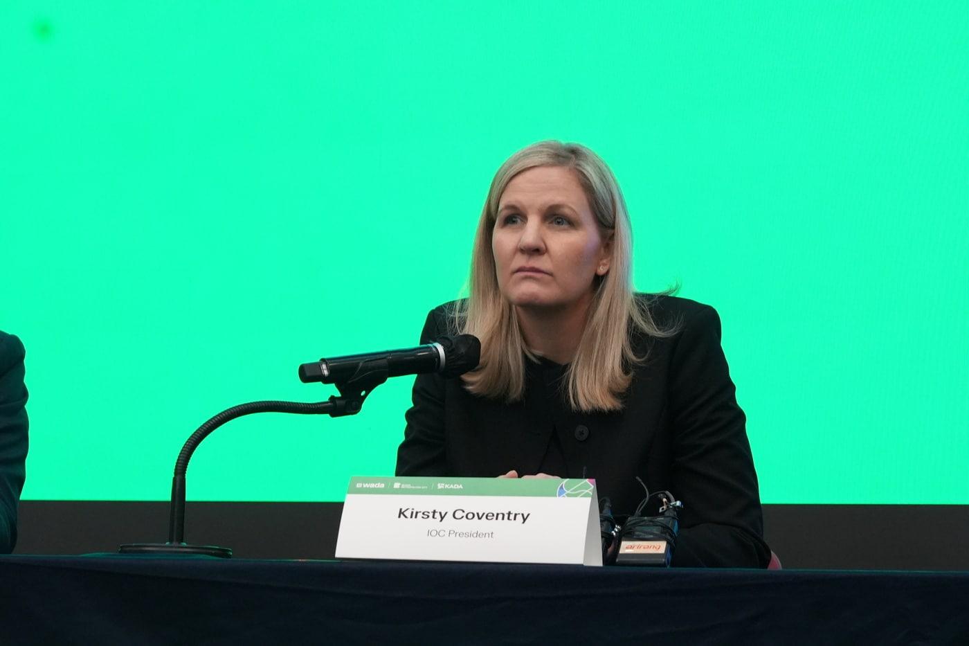 WADA 총회를 위해 한국을 찾은 코번트리 IOC 위원장&#40;KADA 제공&#41;