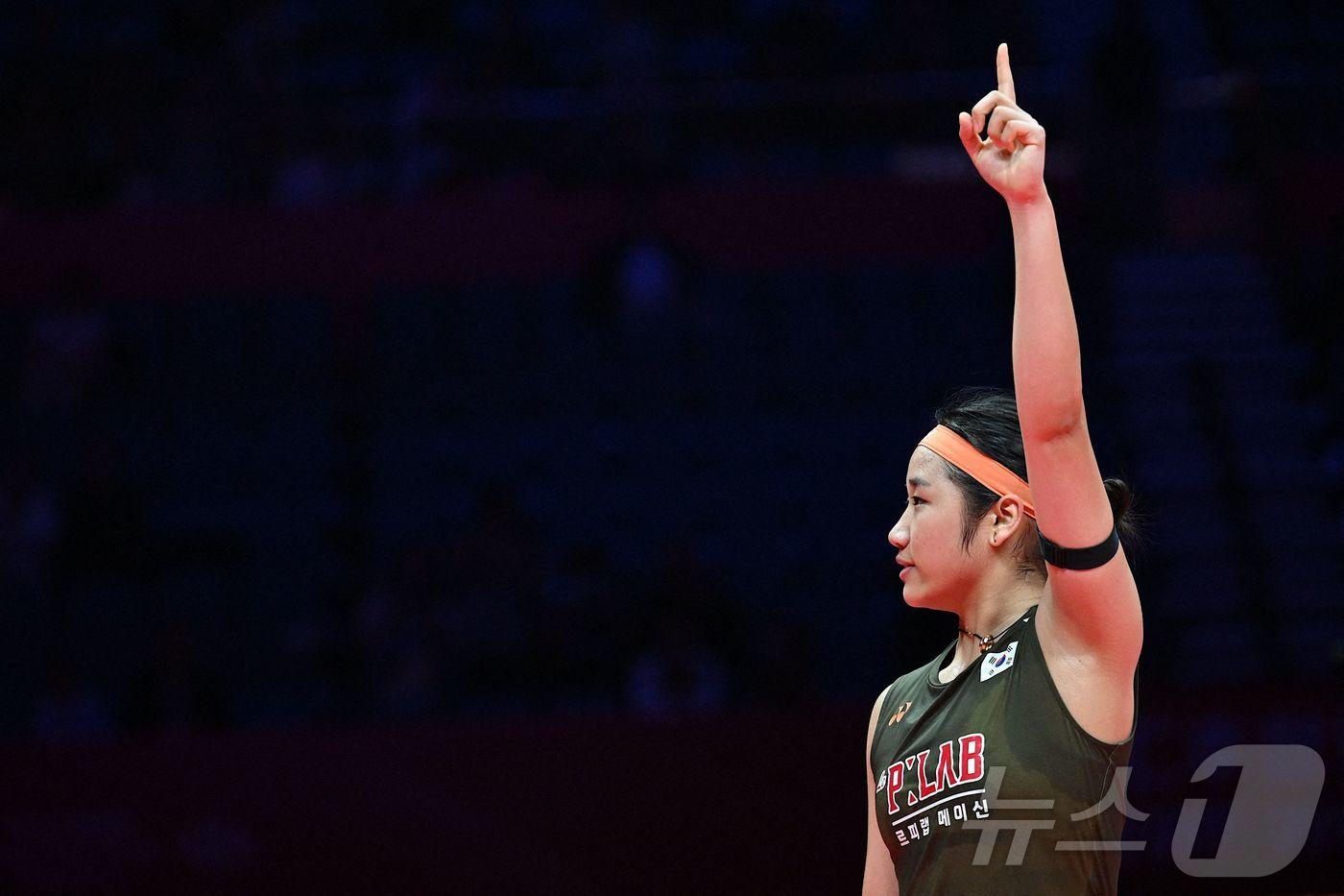 2025년 최고의 시간을 보낸 안세영이 다시 도전을 시작한다. ⓒ AFP=뉴스1 ⓒ News1 이호윤 기자