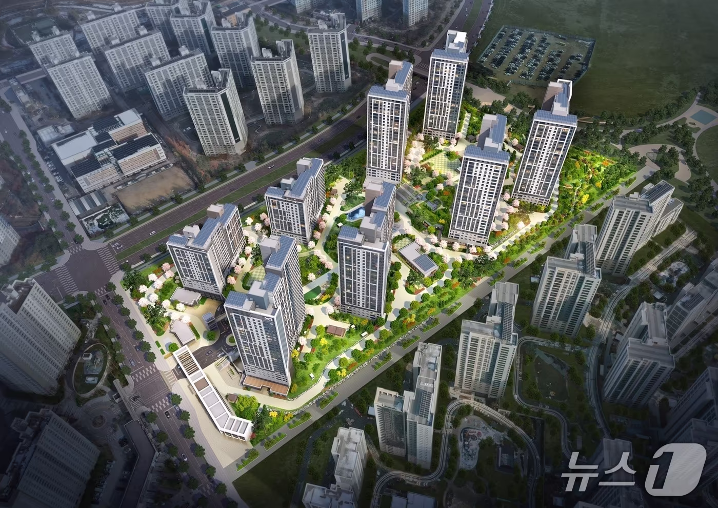 화성동탄2 A93블록 조감도.(경기도 제공. 재판매 및 DB금지)