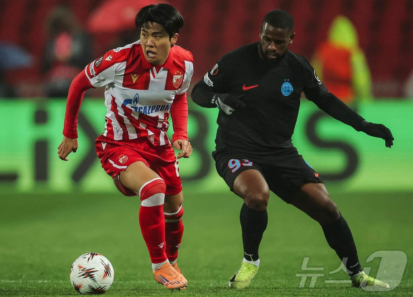 본문 이미지 - 즈베즈다 설영우. ⓒ AFP=뉴스1