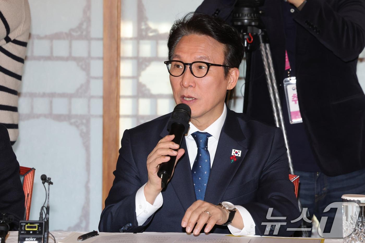 김민석 국무총리가 21일 서울 종로구 국무총리공관에서 열린 제5차 고위당정협의회에서 발언하고 있다. (공동취재) 2025.12.21/뉴스1 ⓒ News1 장수영 기자