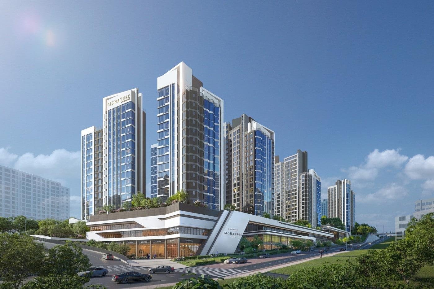  미아4의1구역 주택재건축정비사업 투시도.(롯데건설 제공)/뉴스1ⓒ news1 