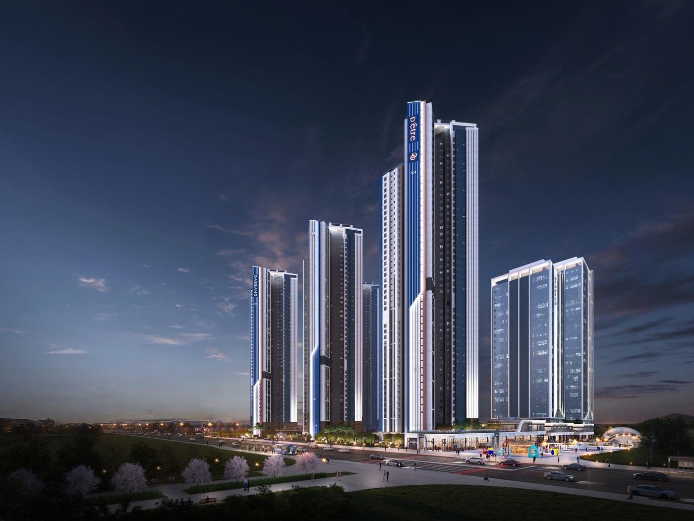 본문 이미지 -  인천영종국제도시 디에트르 라 메르 Ⅰ투시도.(대방건설 제공)/뉴스1ⓒ news1