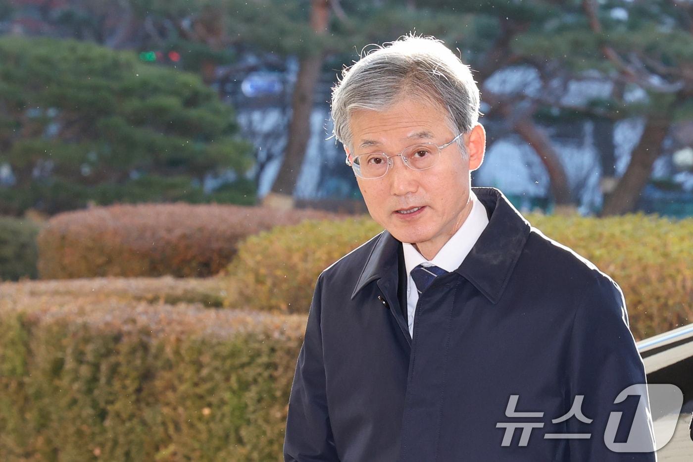 조희대 대법원장이 22일 오전 서울 서초구 대법원에 도착해 출근하고 있다. 2025.12.22/뉴스1 ⓒ News1 안은나 기자