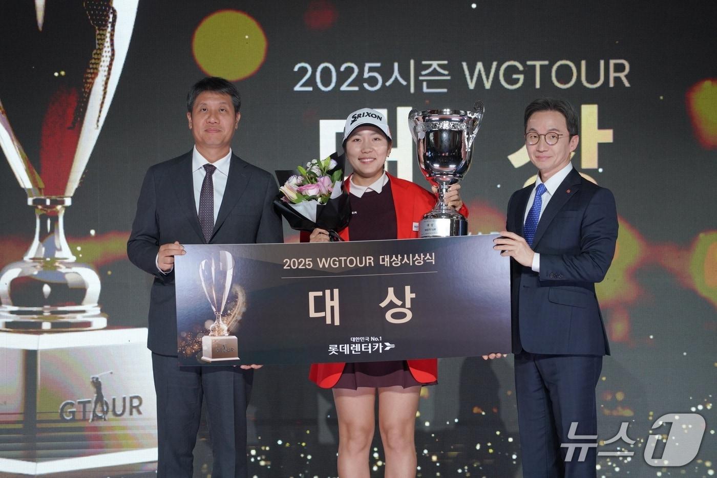 2025 G투어 대상을 받은 박단유 (골프존 제공)