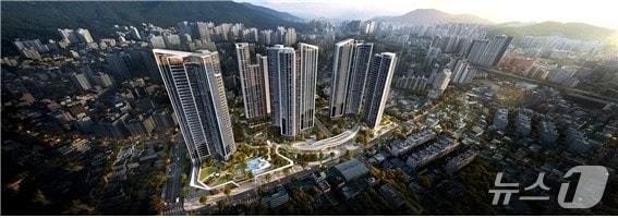 본문 이미지 -  부산 온천5구역 재개발 조감도 (HDC현대산업개발 제공) 뉴스1 ⓒ News1 