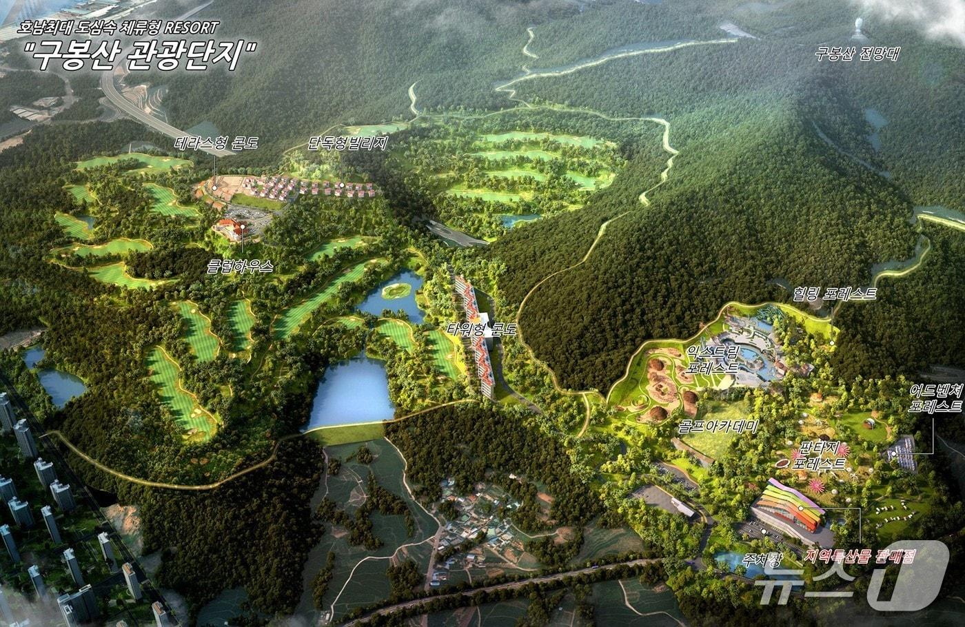 구봉산관광단지 조감도 
