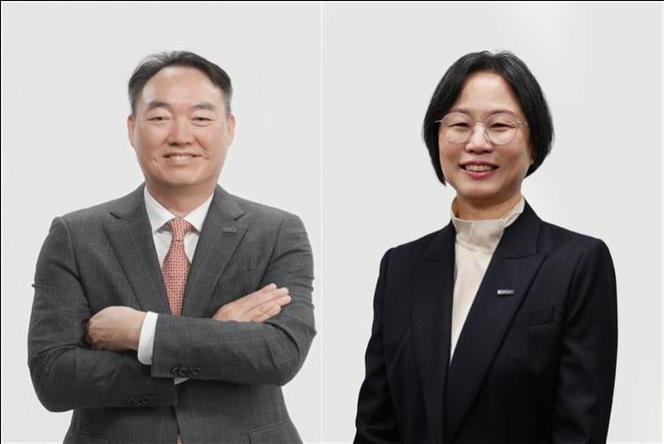 본문 이미지 - 왼쪽부터 정웅제 영업부문장과 박경숙 생산품질부문장.(보령 제공)